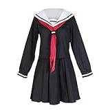 AmanMing Anime Hellgirl Enma Ai cosplay-kostym, seglardräkt, klänning, uniform, halloween, juldräkt (svart, XXXL)