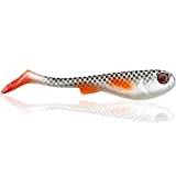 FISHINGGHOST® XL Pike Lure GrumpyOne Select – 55 gr, 18 cm, extrem simning, fiskedrag för gäddsfiske, softbait, swimbait, hög fiskekraft, bete för fiske efter gädda Real Ghost