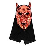 Ciieeo 1St Skräckmask Halloween Fest Favors Satan Kostym Mask Satan Cosplay Masker Cosplay Demon Mask Djävul Dekoration Halloween Kostym Mask Dekorera Plast Röd Bal