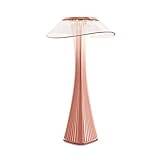 SSWERWEQ Skrivbordslampa Creative Table Lamp Bar Atmosphere Light Touch Dimming Night Light Eye Protection Reading Light Bedroom Lights (Color : Rose Red)
