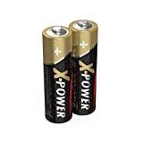 Ansmann 5015613 AA-batterier [2-pack] Långvarig alkalisk engångs AA-typ 1,5 V X-POWER batteri för ficklampor, väckarklockor, väggklockor, leksaker, kameror, fjärrkontroller, spelkonsoler
