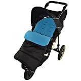 Fotsäck/COSY TOES kompatibel med Phil & Teds DOT barnvagn havsblå