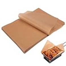 100st pergamentpapper 12x16 '' ark non-stick air fryer pergament papper foder precut kök bakning papper för ångande, bakning kakakakar pergament