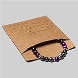 Armband för män 8 mm naturlig hematit tigeröga pärla klassiskt paket stenarmband för par nyårsgåva De Hombre, tigeröga 4,21 cm