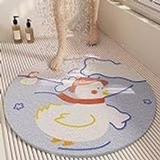 Anti-mögel duschmatta, runda duschmattor för inomhusdusch, halkfri loofah duschmatta för äldre, snabbavrinning, lätt att rengöra, snabbtorkande, B, 70