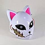 Anime demon slayer kimetsu Nej Yaiba Led Mask Cosplay Props Sabito Kamado Tanjirou Makomo Halloween Party Light Masks för vuxen