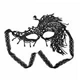 GIVBRO Spets maskerad mask venetiansk mystisk ögonmask för kvinnor jul halloweenfest maskerad bal kostym