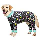 Big Dog Thin Clothes All-inclusive Fyrbenta Bodysuit Hem Pyjamas Kvinnlig Dog Sjuksköterska Mage Avvänjning Sterilisering Husdjurskläder-C_34