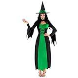 Morph Green Witches kostymer för kvinnor – vuxna halloweenkostymer kvinnor häxa – vuxna häxor outfit häxa klänning kvinnor – häxdräkt vuxna kvinnor – häxor kostym vuxen 3XL
