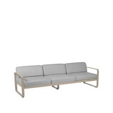 Fermob Bellevie soffa 3-sits nutmeg, flannel grey dyna