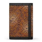 Tiger Djurtryck vardaglig herr kreditkortshållare plånböcker för kvinnor smal hållbar handväska med ID-fönster