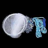 BORDSTRACT Catch The Big One American Type Cast Net, Fishing Companion Enhanced Fishing Experience With Long Hand Reps, Quick Water Entry With Steel Pendel(3.6m)