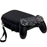 Game Controller Carry Case Travel Bag for PS4, Portable Storage Handbag Gamepad Holder Box with Soft Layer & Accessories Mesh Pocket