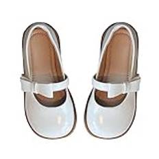 Superfit sandal vår och mjuk sula i gummi, halkfri och hållbar flickprinsesskor, läderskor flicksandaler, Vit, 31 EU