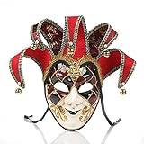 Prevessel Helansikte män maskerad mask jester masker kvinnor vintage venetiansk mardi gras mask halloweenfest