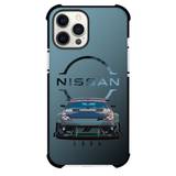 Nissan Phone Case For iPhone Samsung Galaxy Pixel OnePlus Vivo Xiaomi Asus Sony Motorola Nokia - Nissan 350Z Illustration Front View On Gray Background
