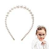 White Pearl Pannband | Pearl Vintage hårband för brudar - 4st Elegant White Faux Pearl Rhinestones Huvudbonader, festbröllopshåraccessoarer för kvinnor tjejer Xiaocao