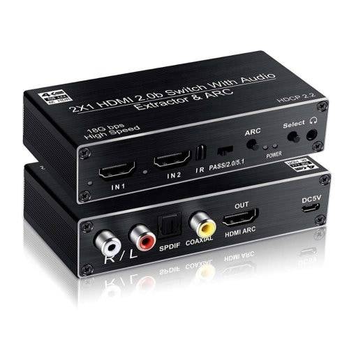 NK-H62 6X2 HDMI-Matrixswitch 4K Audio EDID ARC Audio Extractor P2S4 