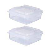 jonam Förvaringsboxar Cheese Storage Container Butter Cheese Slice Refrigerator Container Safe Leakproof Flip Cover Storage Case For Cheese Nut