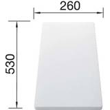 Blanco cutting board 217611 53 x 26 cm, plastic white