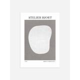 White Oval Poster