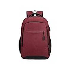 ABNMJKI Ryggsäck för män Man Backpack Waterproof Male Ultra Lightweight Back Bag for Men Travel Backpacks Book Bag Notebook Casual Backpack (Color : Red)