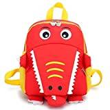 Mini tecknad ryggsäck förskola ryggsäck barnryggsäck vattentät för dagis gåvor för barn, röd, 27cm