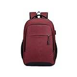 Hdbcbdj Ryggsäck för män Man Backpack Waterproof Male Ultra Lightweight Back Bag for Men Travel Backpacks Book Bag Notebook Casual Backpack (Color : Red)