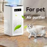 SHEIN Bedroom Air Purifier, True HEPA Air Filter, Silent Air Purifier With Night Light, Portable Small Air Purifier For Home, Office, Living Room,(White)
