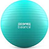 Core Balance Anti-Burst gymboll med uppblåsningspump, 55 cm 65 cm 75 cm 85 cm, uppblåsbar födelse graviditet schweizisk boll, yoga, pilates, träning, fitness
