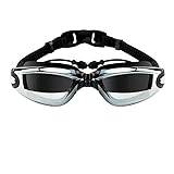 YLCYDLYU Simglasögon Badglasögon Anti-Fog Silikon Simning Pools Hörlurar Kvinnor Simning Glasögon Glasögonlock Dykglasögon - Myopi -2,5