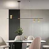 LED Pendellampa Matbord Pendellampa Modern E27 Spotlight Design Ljuskrona Pendellampa för matsal vardagsrum kontor (guld, 3 lågor)