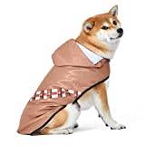 Star Wars För husdjur: Chewbacca regnrock - XL |XL Chewbacca regnrock för hundar Star Wars för husdjur | Regnrock för hundar med koppel fäste slits i Chewbacca design storlek XL
