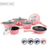 Cookware Gold Collection - Die Cast Alu - 10Pcs - PINK - Royalty Line