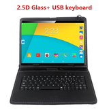 Android 10 tums 4g telefonsamtal deca core 8gb+128 gb surfplatta 10,1 pc med pekskärmstangent dual sim -kort wifi bluetooth - black - Bluetooth Keyboard
