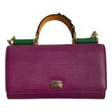 Dolce & Gabbana Sicily leather clutch bag