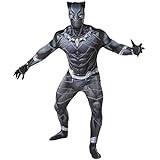 Morphsuits Officiell licensierad Black Panther vuxen maskeraddräkt - M