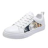 Män retro alla vardagsskor små vita skor trendiga skor skridsko herr casual slip-on skor storlek 13, gUL, 39 EU