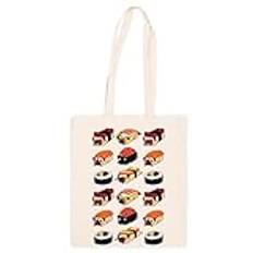 Sushi Mops Beige Totebag Shopping Bag Återanvändbar