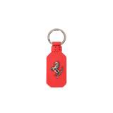 Ferrari, Accessoarer, Herr, Röd, ONE Size, Läder, Röd Läder Prancing Horse Nyckelring