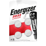 Energizer Batteri CR2032 4-pack lithium