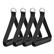 Resistance Bands Handles with for Arm Exercises, Träningsgrepp Fitness for Home Gym Overhead Strength Training, D-ring gymhandtag