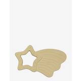 Natural Rubber Teether - Shooting Star - Pale Yellow