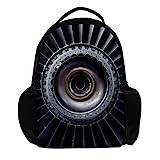 jet engine bild ryggsäck för kvinnor och män, skolresor arbete ryggsäck, flerfärgad, 27.5x13x40cm, Ryggsäckar
