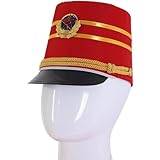 Kunglig soldathatt tofs militär hatt skola föreställning keps klubbhatt halloween fest karneval tillbehör trumtillbehör