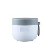 SSWERWEQ Lunchbox Thermal Lunch Box For Spoon Insulated Oatmeal Soup Cup Microwaveable Milk Breakfast Cup Portable Handy Cup (Color : 600ml white, Size : As shown)