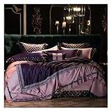 Vintage Chic Patchwork Embroidery Duvet Cover Luxury Silky Satin Cotton Bedspread Bedding set Duvet cover Bed Sheet Pillow shams,Lakan