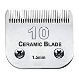 #10 Blade Dog Grooming kompatibel med Andis Clippers kolinfunderat stål avtagbar keramisk skarp kant också kompatibel med Wahl/Oster hundklippare