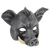 Abaodam galtmask piggy cosplay gris kostym fest mask för grisdjur läskiga djurmasker maskerad mask pu djur mask Dekorativ mask ny mask unik smink dekorera rekvisita Pu Pu.
