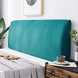 stretchskydd sänggavel skydd för sänggavel skydd med stretch dammtätt sänggavel skydd för sovrumsdekor, Jadegreen-190 ~ 210 cm